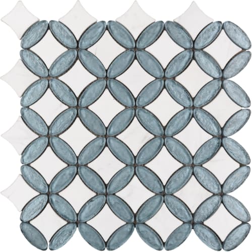 Elyptic Diamond in Brighton Glass Tile