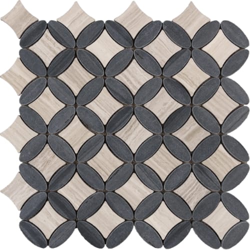 Elyptic Diamond in Dover Glass Tile