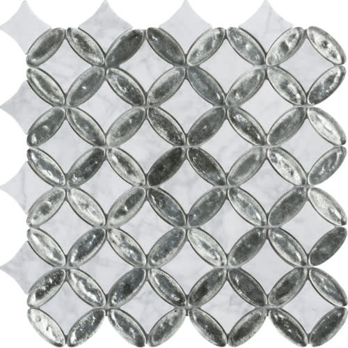 Elyptic Diamond in Fairfield Glass Tile