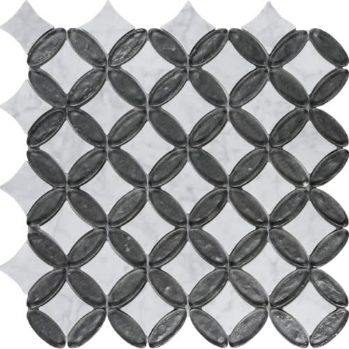 Elyptic Diamond in Newport Glass Tile