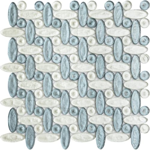 Elyptic Basketweave in Haiku Glass Tile