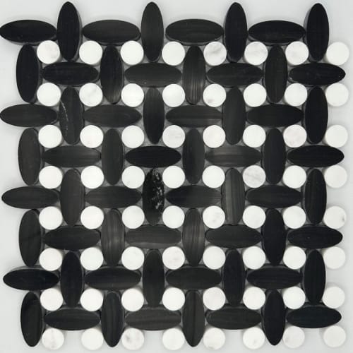 Elyptic Basketweave in Capistrano Glass Tile