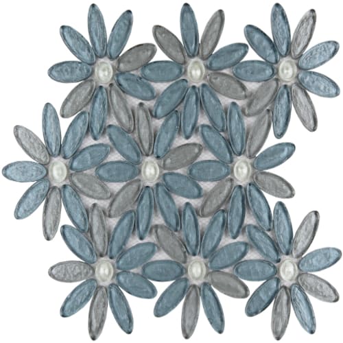 Floral in Alpinia Glass Tile