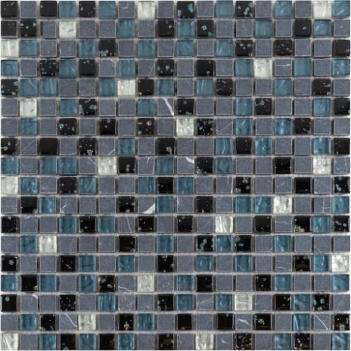 5/8" x 5/8" Straightset in Meteor Shower Glass Tile