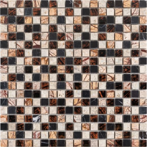 5/8" x 5/8" Straightset in Mustang Glass Tile