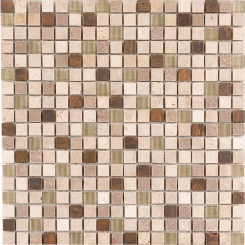 5/8" x 5/8" Straightset in Rushmore Glass Tile