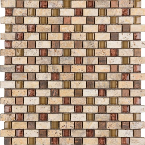 5/8" Combo in Durango Glass Tile