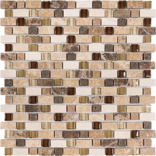 5/8" Combo in Rocky Road Glass Tile