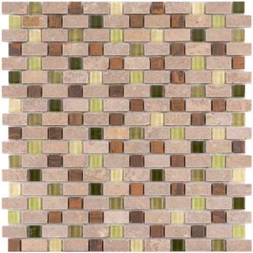 5/8" Combo in Pistachio Glass Tile