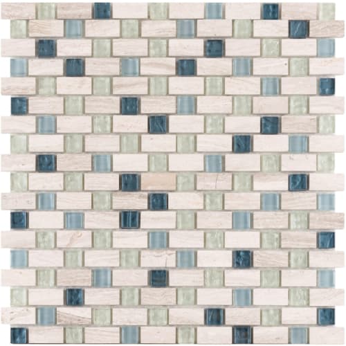 5/8" Combo in Cool Runnings Glass Tile