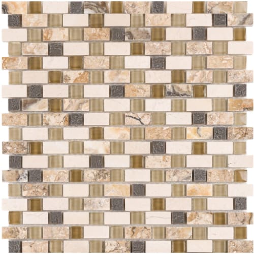 5/8" Combo in Pewter Dream Glass Tile