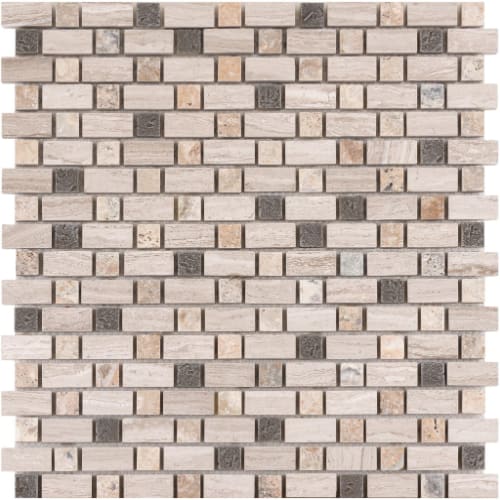 5/8" Combo in Pewter Whisper Glass Tile