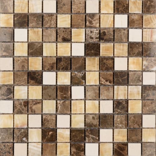 1" x 1" Collection in Eclair Glass Tile