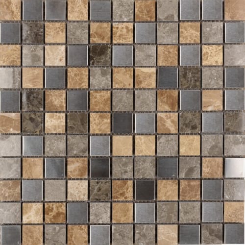 1" x 1" Collection in Frosted Birch Glass Tile