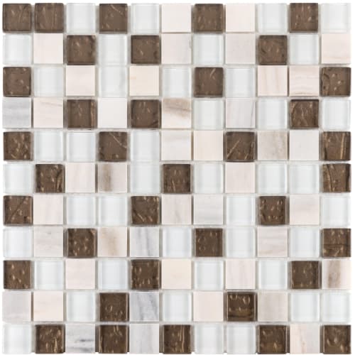 1" x 1" Collection in Frozen Tundra Glass Tile