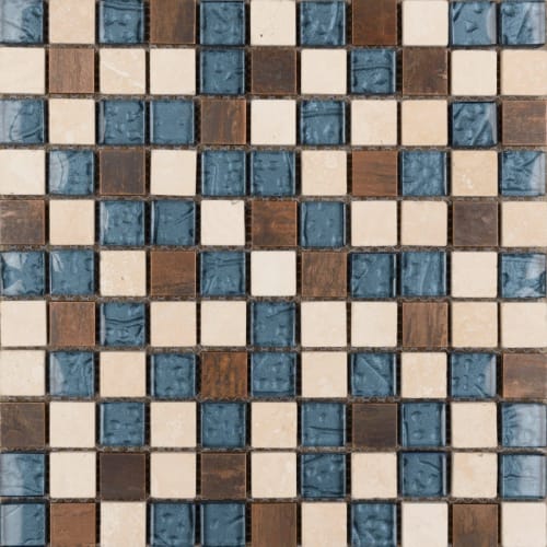 1" x 1" Collection in Paradise Cove Glass Tile