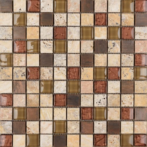 1" x 1" Collection in Durango Glass Tile