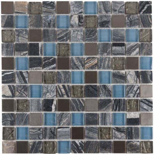 1" x 1" Collection in Ravenous Glass Tile