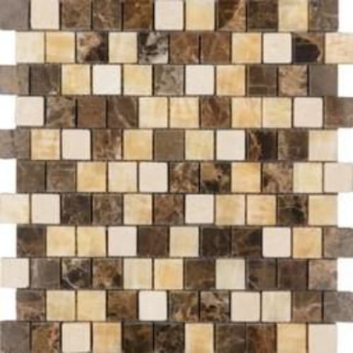 1" x 1" Offset Collection in Clair Offset Glass Tile