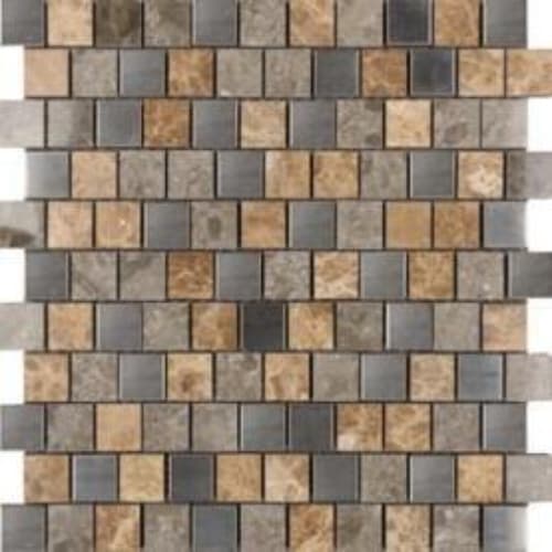 1" x 1" Offset Collection in Frosted Birch Offset Glass Tile