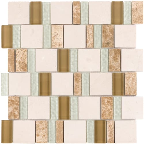 2By Combo in Classic Tiffany Glass Tile