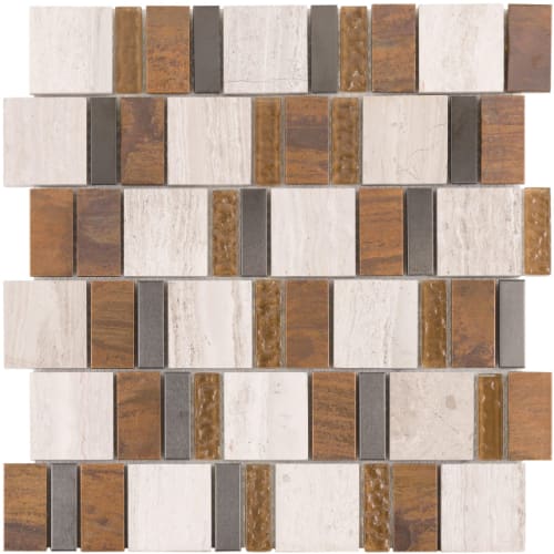 2By Combo in Metropolis Glass Tile