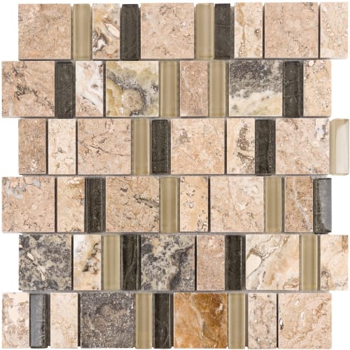 2By Combo in Ship Rock Glass Tile
