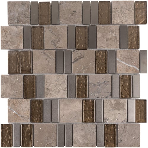 2By Combo in Urban Cowboy Glass Tile