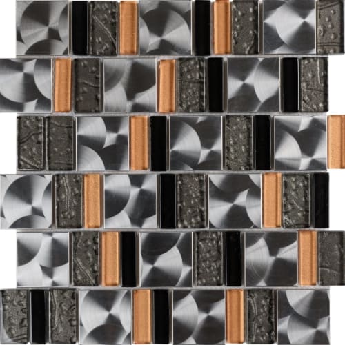 2By Combo in Gold Shimmer Glass Tile