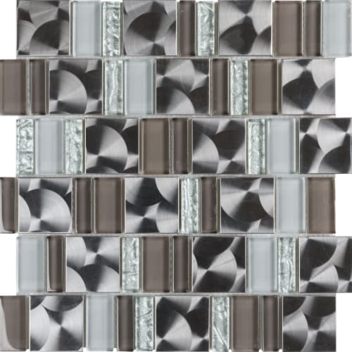 2By Combo in Crystal Sparkle Glass Tile