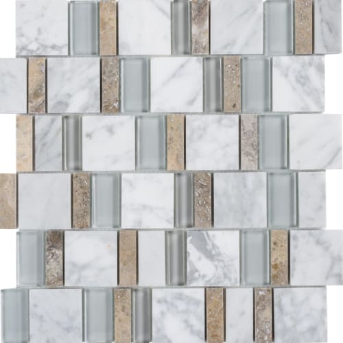 2By Combo in Whitetail Glass Tile