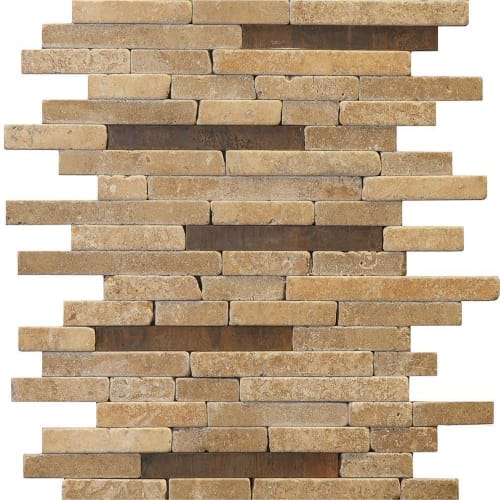 Faultline Collection in Pinnacles Glass Tile