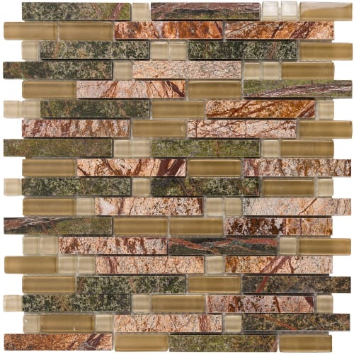 Linear in Sandy Frost Glass Tile