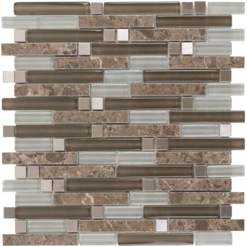 Linear in Dusky Sky Glass Tile
