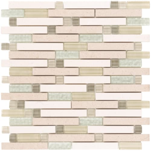 Linear in Champagne Blush Glass Tile