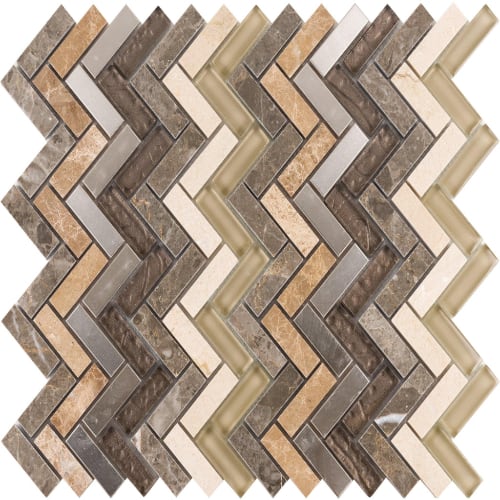 Richter Collection in Silver Shadow Glass Tile