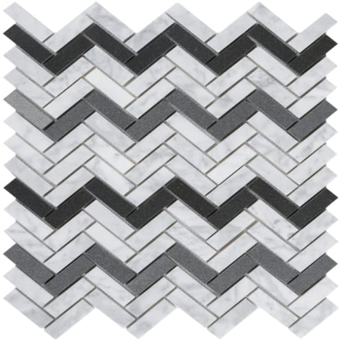 Richter Collection in Black N White Glass Tile
