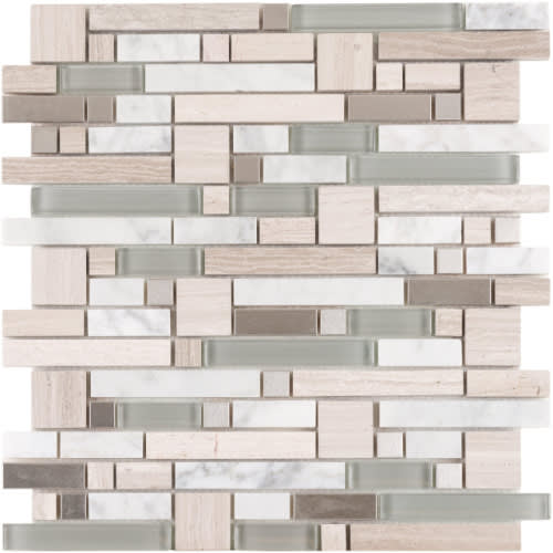 Rockfall in Glacier Falls Glass Tile