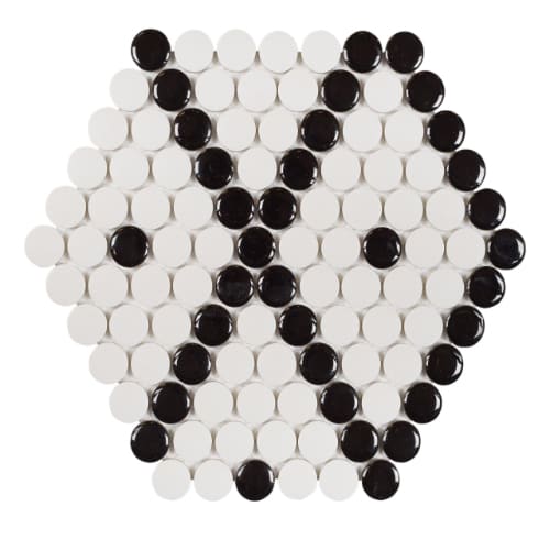 Designer Diamond - Porcelain in Casablanca Glass Tile
