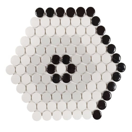 Designer Hexagon - Porcelain in Brisbane Glass Tile