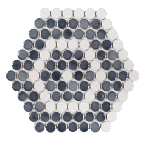 Designer Hexagon - Porcelain in Melbourne Glass Tile