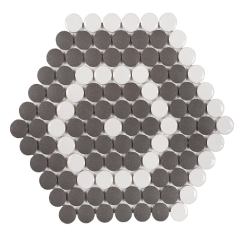 Designer Hexagon - Porcelain in Perth Glass Tile