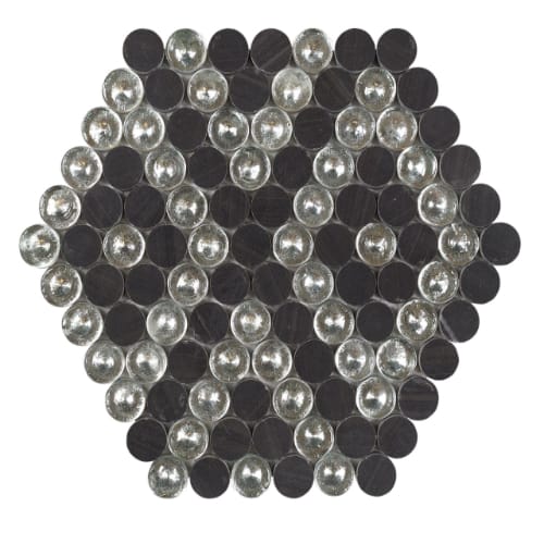 Designer Diamond - Stone in Bexar Glass Tile