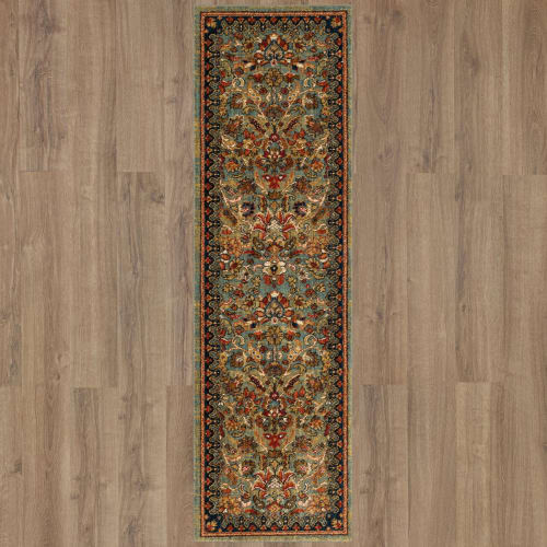 Spice Market Tigris in Aquamarine Area Rugs