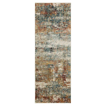 Ankara Beige in Beige 2'7"x7'3" Area Rugs