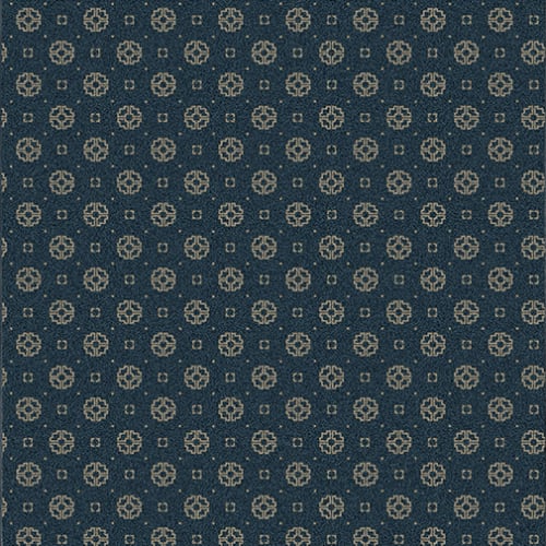 Asian Ornament - Empire Blue in Empire Blue Area Rugs