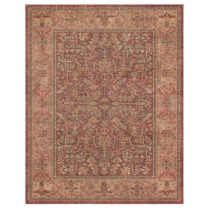 Athi River Red in Red 5'X8' Area Rugs