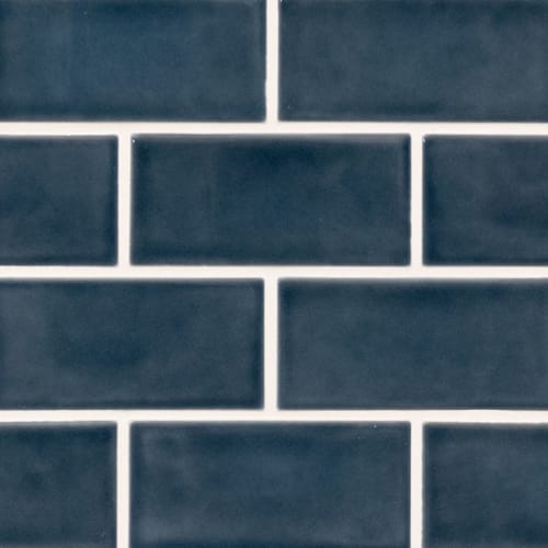 Highland Park in Bay Blue Glazed Tile