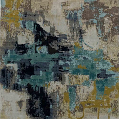 Beguiled Blue in Blue 5'X8' Area Rugs