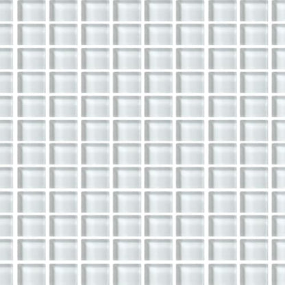 Color Wave - Straight Joint in Feather White Glass Tile